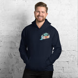 Design of Lucky Lager Scenic Waterfall - Unisex Hoodie , the colour is