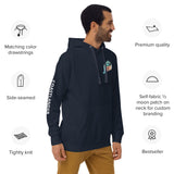 Design of Lucky Lager Scenic Waterfall - Unisex Hoodie , the colour is
