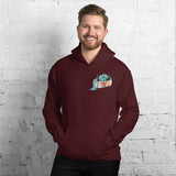 Design of Lucky Lager Scenic Waterfall - Unisex Hoodie , the colour is