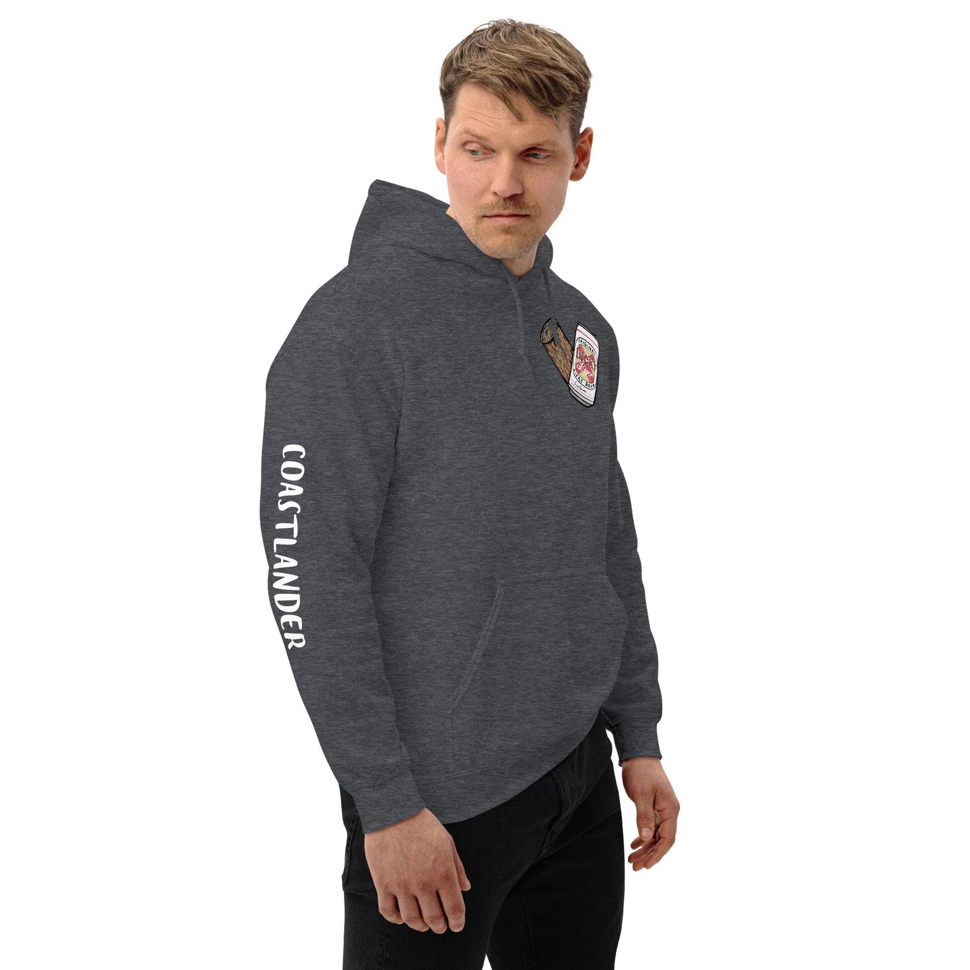 Design of Lucky Lager - Stump - Heart - Unisex Hoodie , the colour is