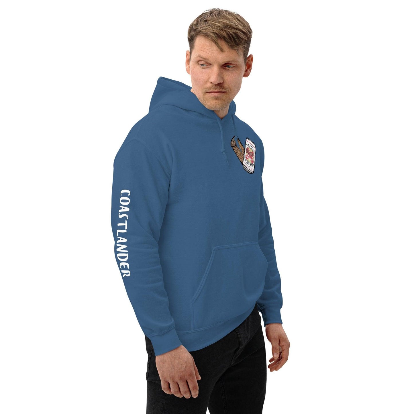 Design of Lucky Lager - Stump - Heart - Unisex Hoodie , the colour is