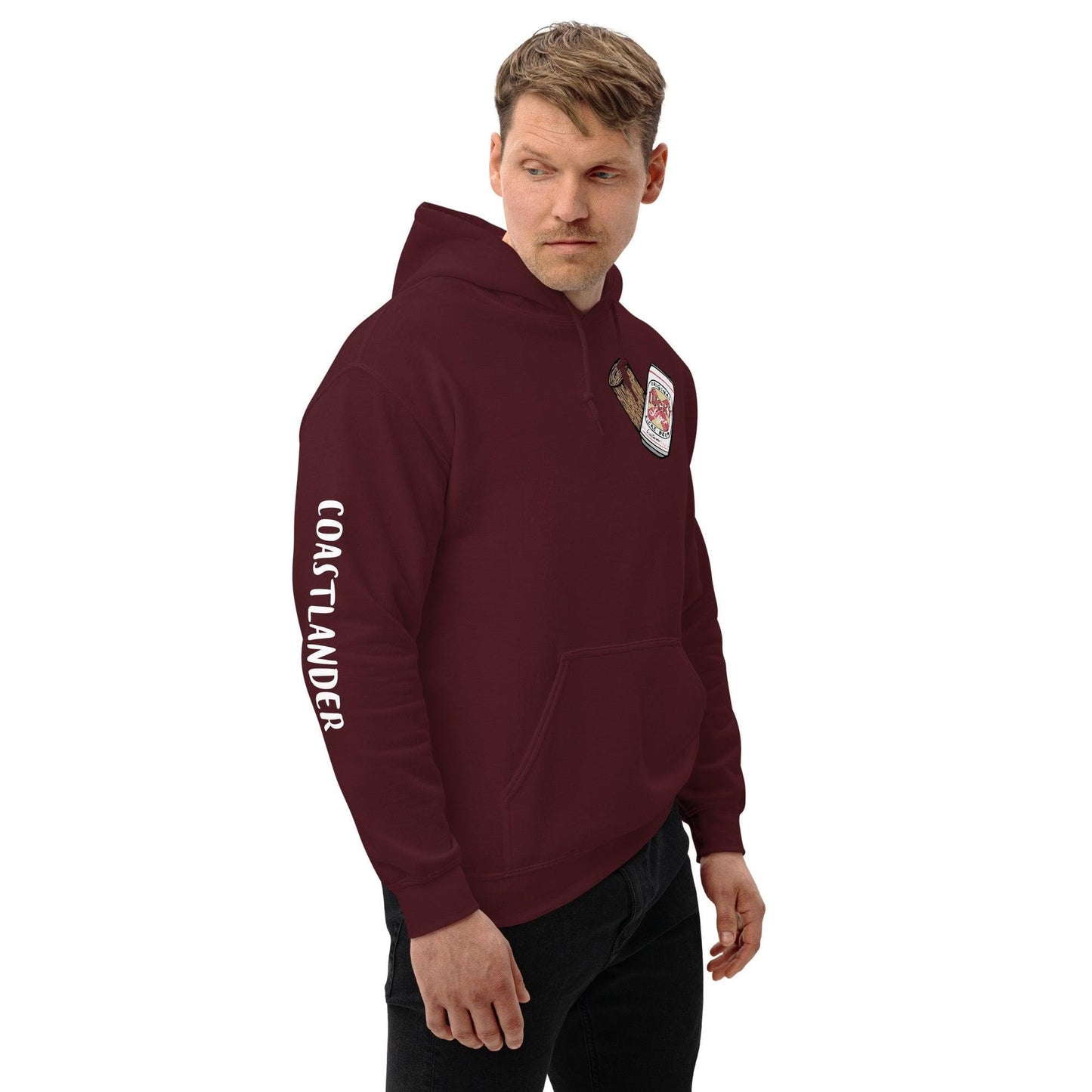 Design of Lucky Lager - Stump - Heart - Unisex Hoodie , the colour is