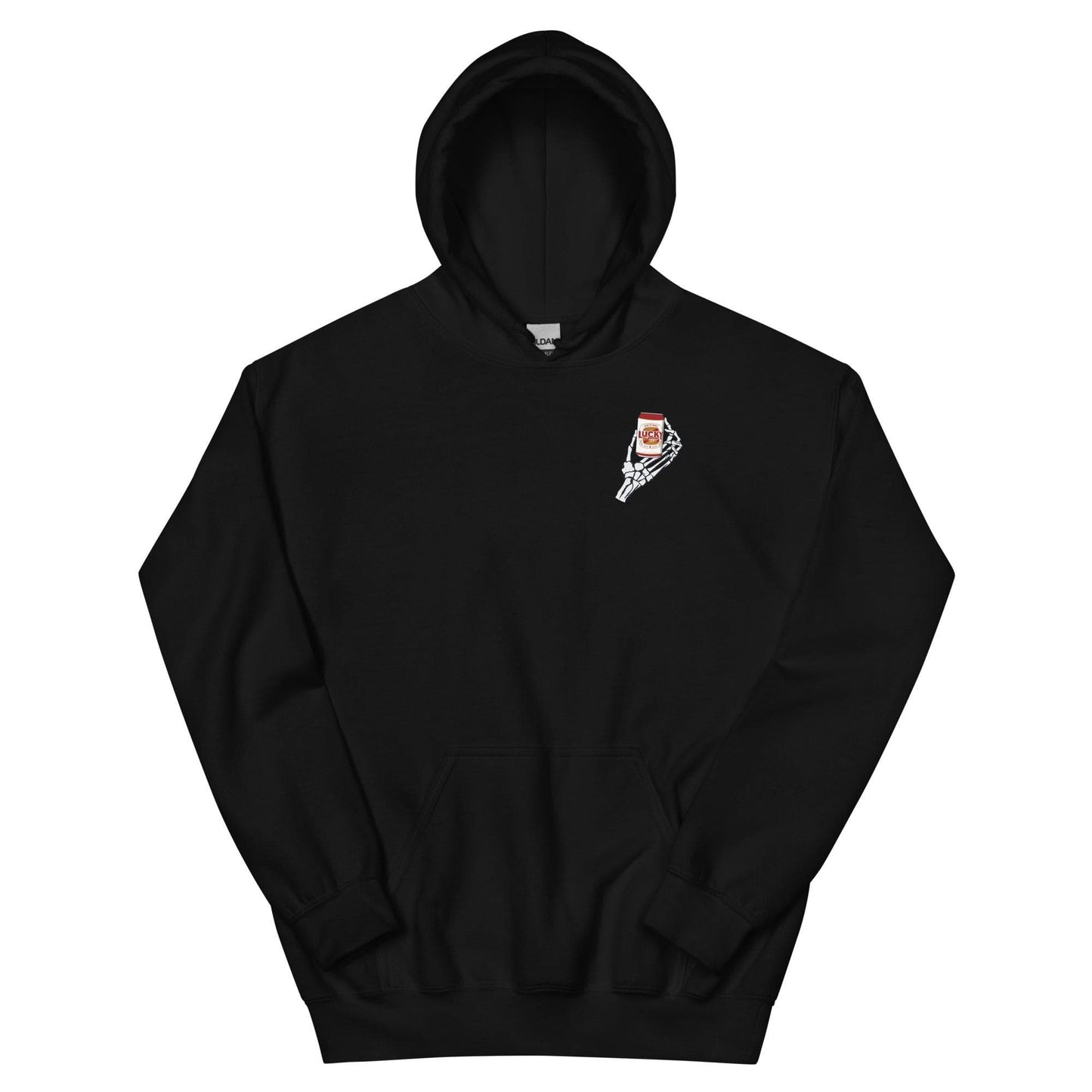 Design of Lucky Till The Day I Die - Gildan Unisex Hoodie , the colour is 2XL