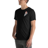 Design of Lucky Till The Day I Die - Print on front and back - Unisex t-shirt , the colour is