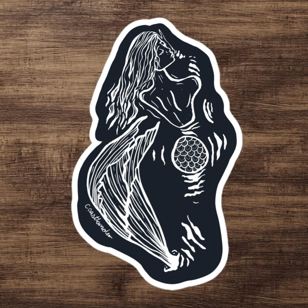 Design of Mermaid Booty - Sticker , the colour is 5.5″×5.5″