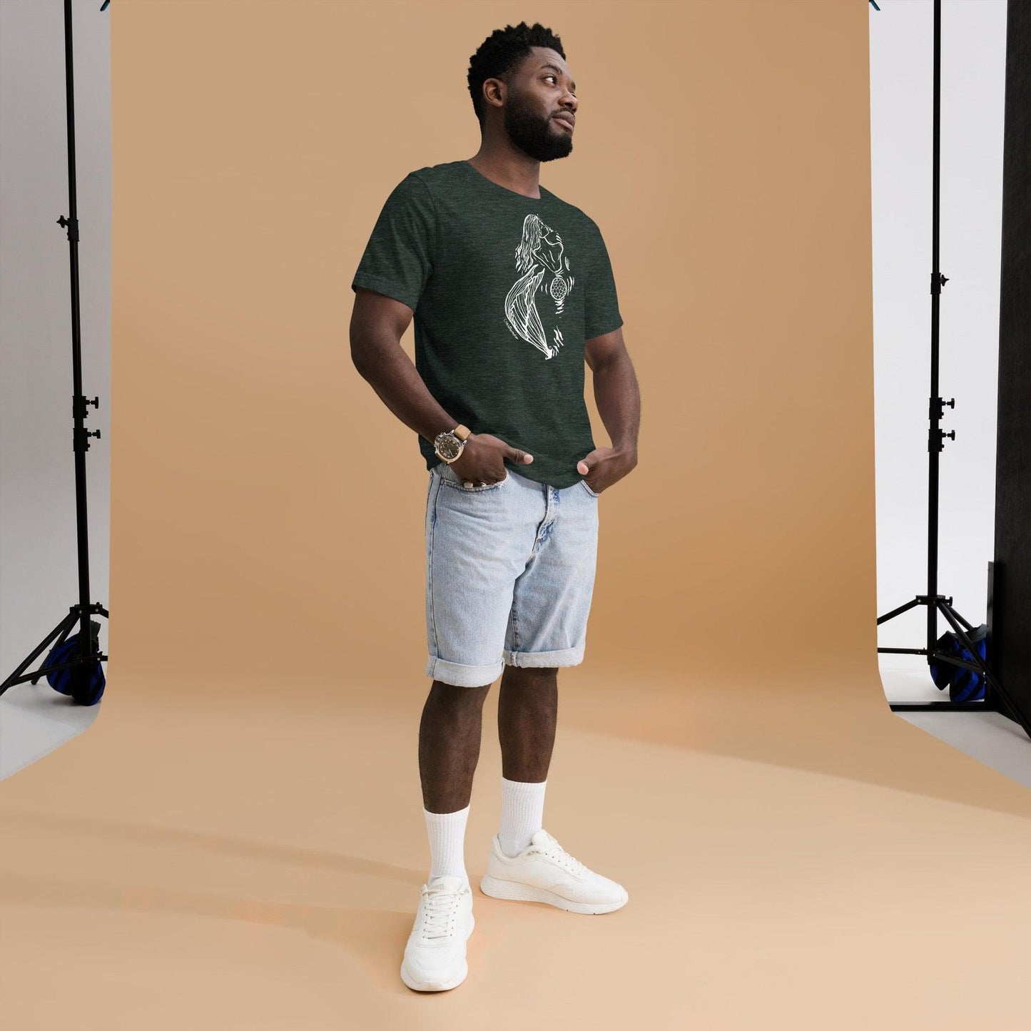 Design of Mermaid Booty - Unisex t-shirt , the colour is
