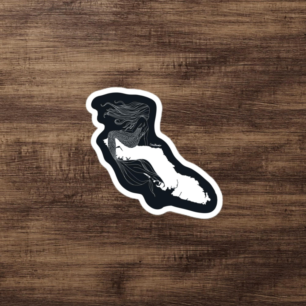 Design of Mermaid - Vancouver Island - Sticker , the colour is