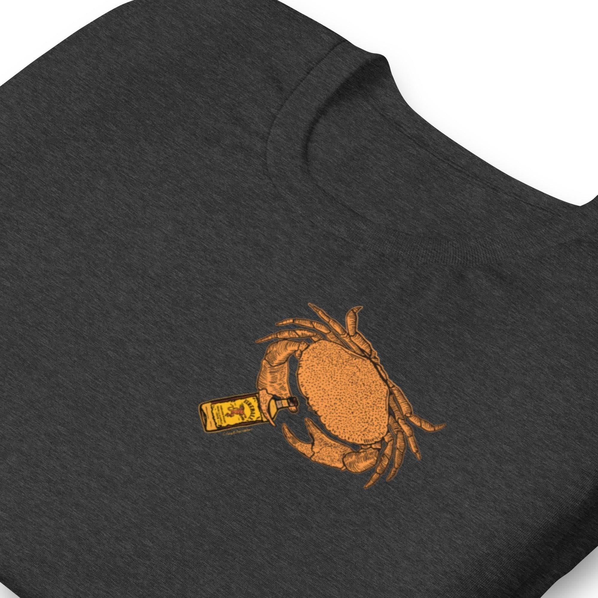 Design of Mr. Fireball Crab - Unisex t-shirt , the colour is