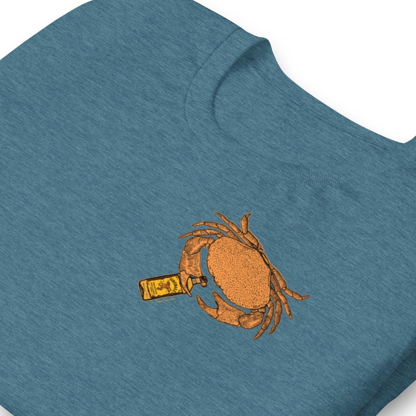 Design of Mr. Fireball Crab - Unisex t-shirt , the colour is