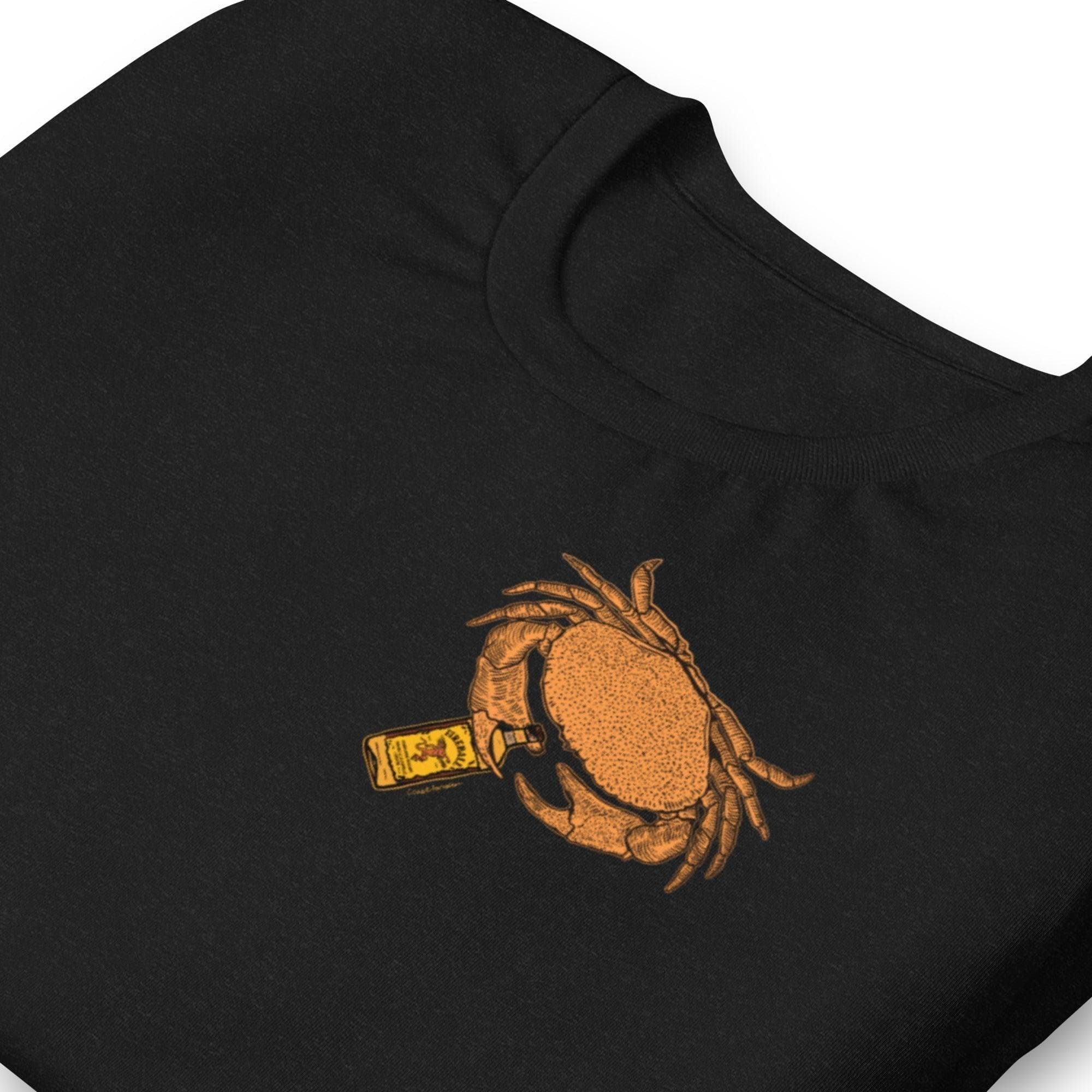 Design of Mr. Fireball Crab - Unisex t-shirt , the colour is