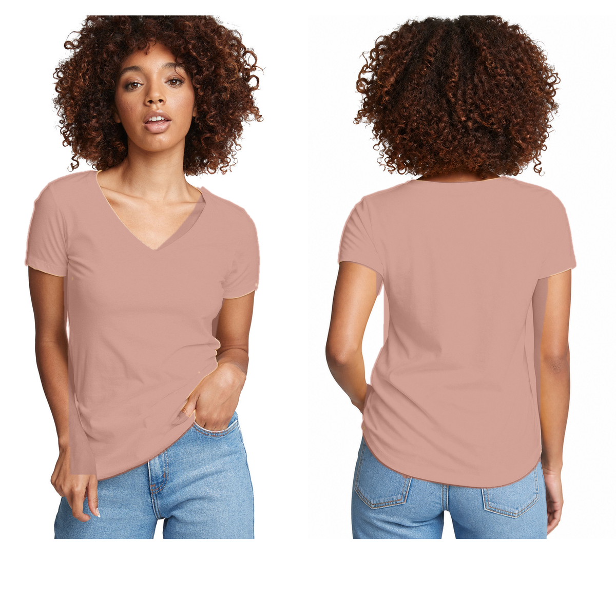 Next Level 1540 Ladies' Ideal V-Neck Tee - Custom