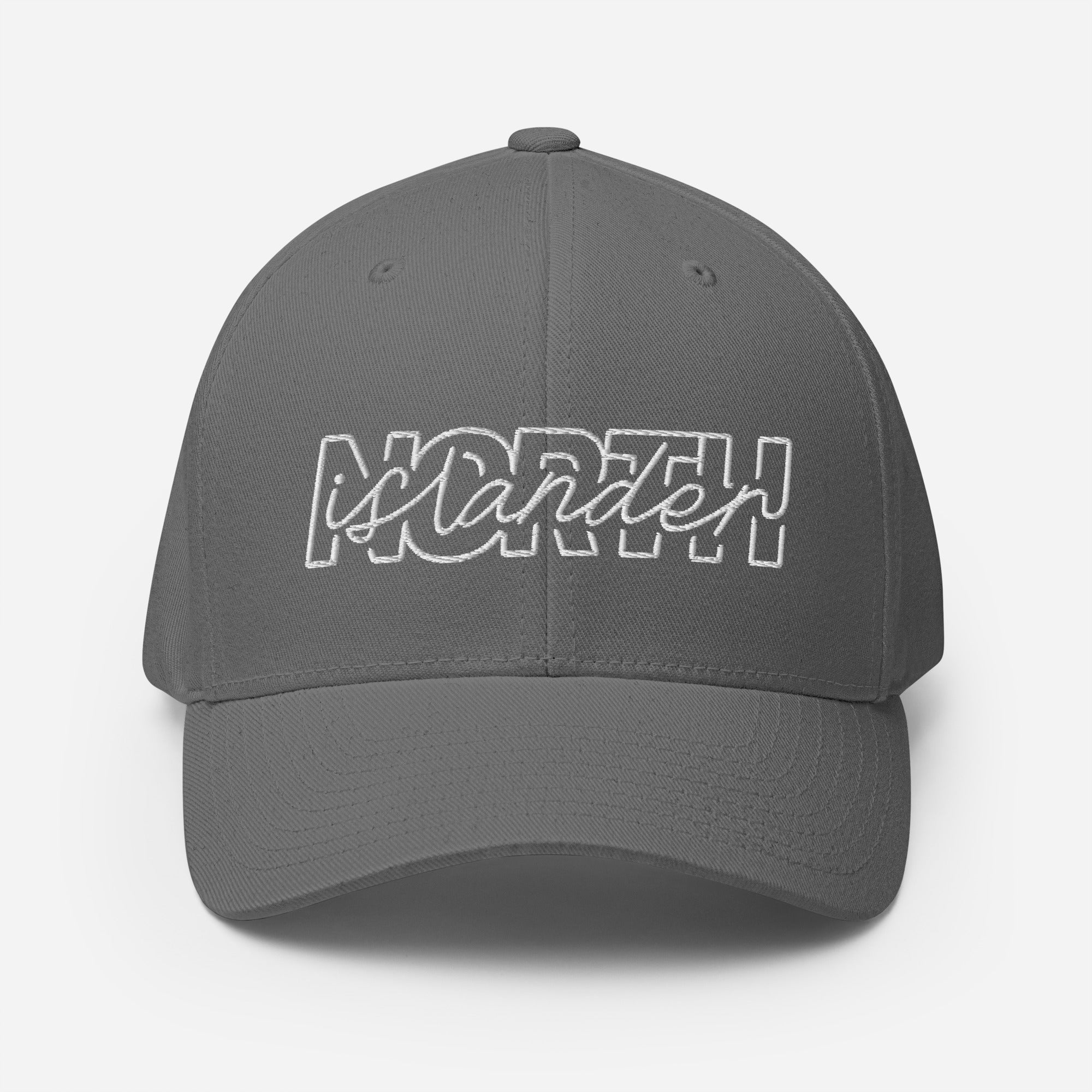 Design of North Islander - FLEXFIT - Structured Twill Cap , the colour is Grey