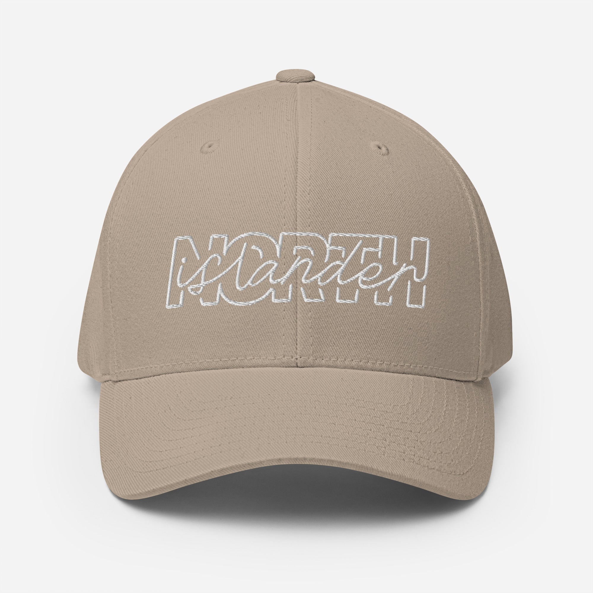 Design of North Islander - FLEXFIT - Structured Twill Cap , the colour is Khaki