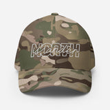 Design of North Islander - FLEXFIT - Structured Twill Cap , the colour is Multicam Green