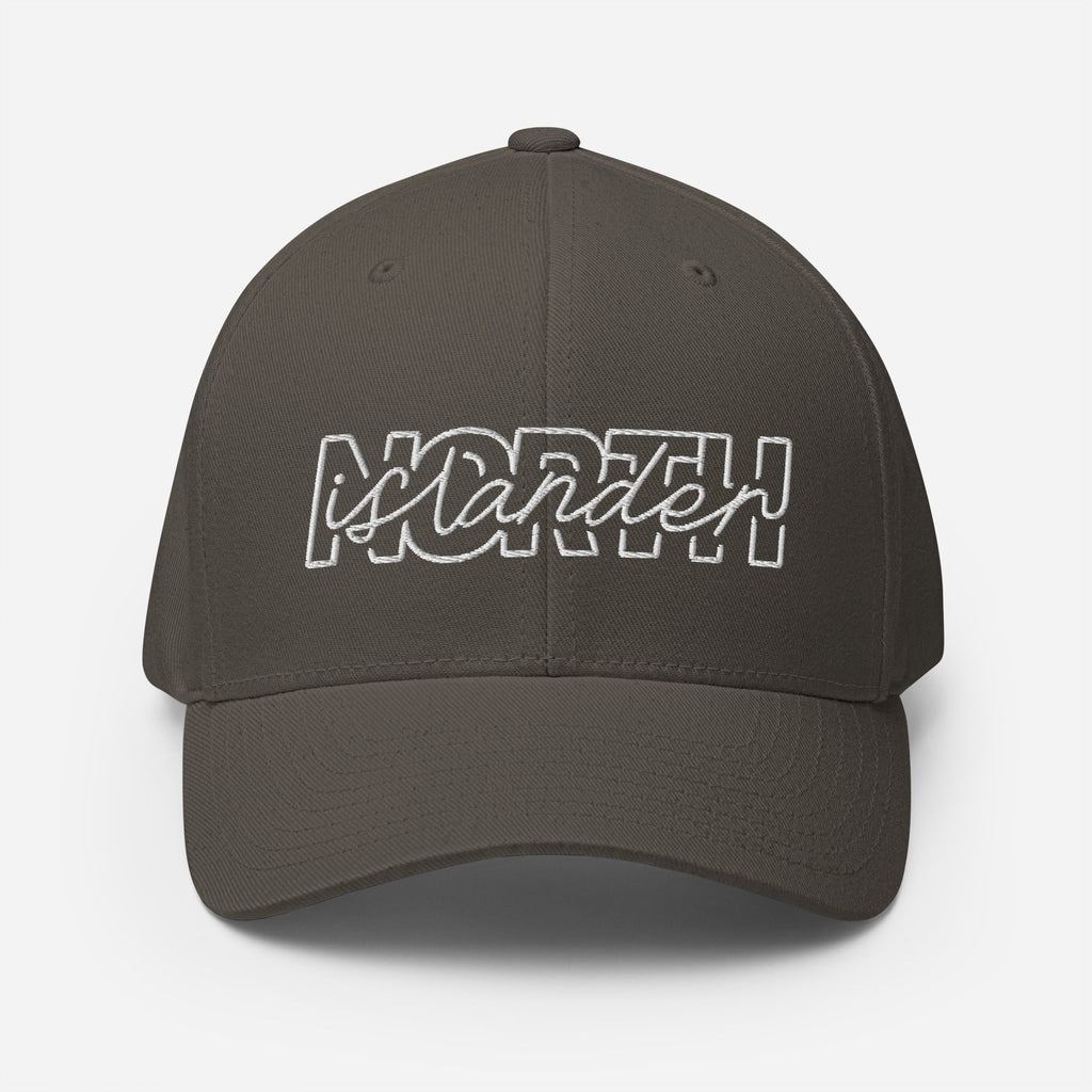 Design of North Islander - FLEXFIT - Structured Twill Cap , the colour is Dark Grey