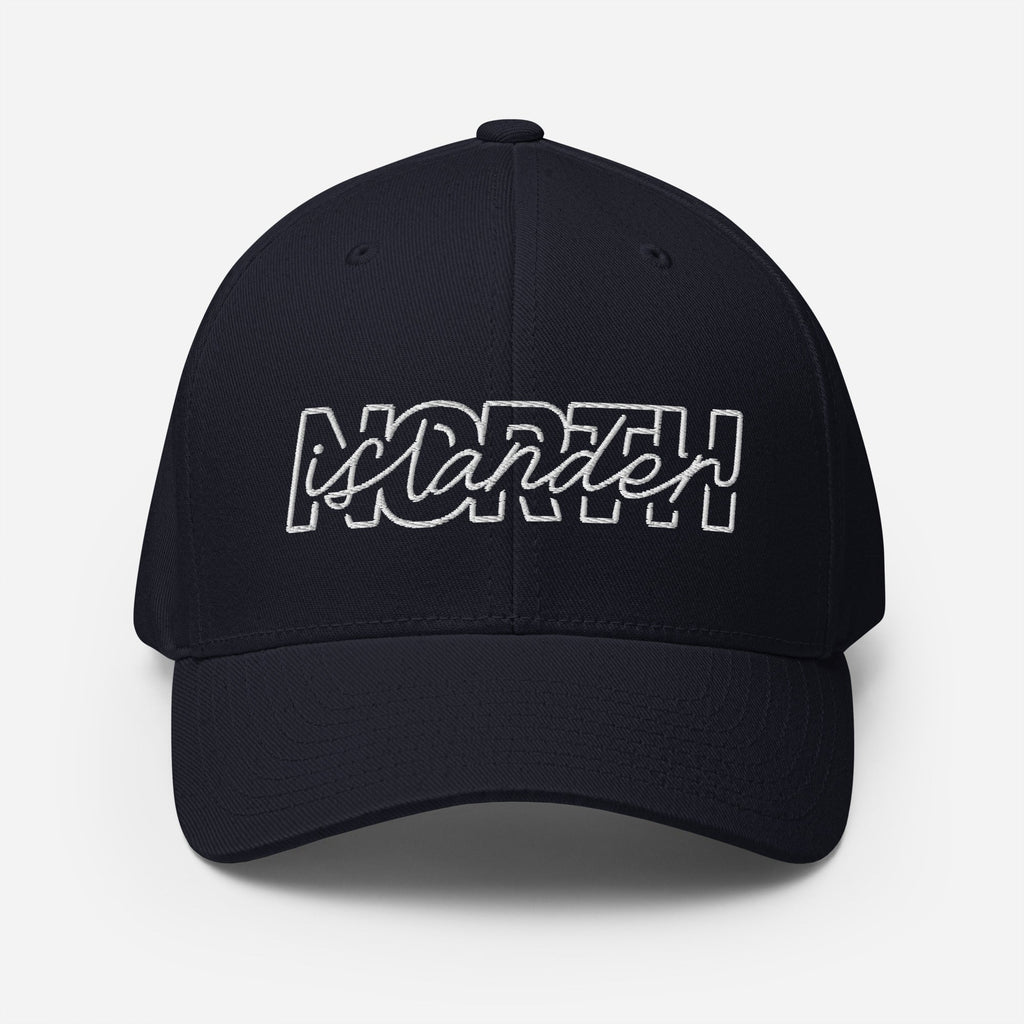 Design of North Islander - FLEXFIT - Structured Twill Cap , the colour is Dark Navy