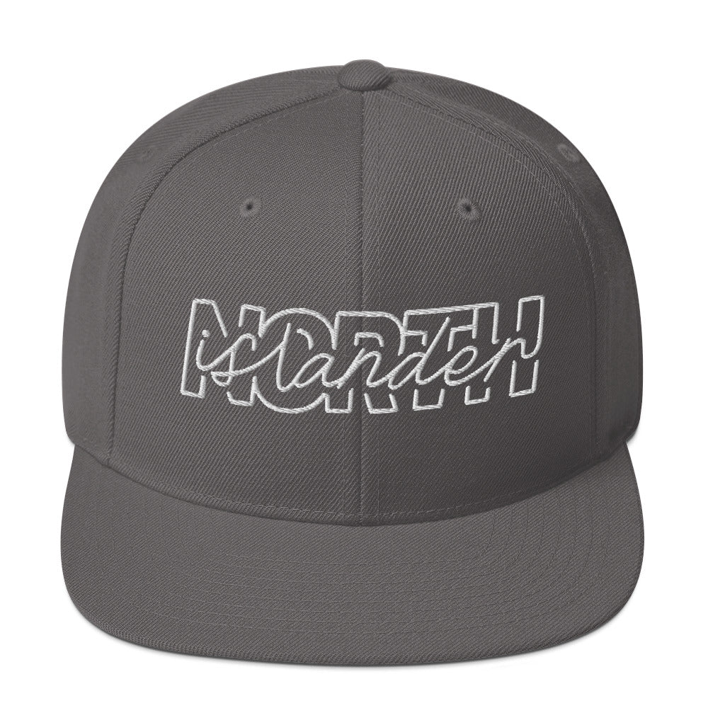 Design of North Islander - Snapback Hat , the colour is Dark Grey