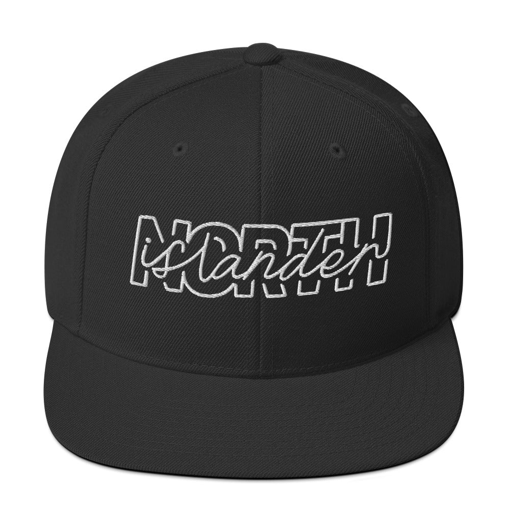 Design of North Islander - Snapback Hat , the colour is Black