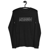 Design of NORTH ISLANDER - Unisex Long Sleeve Tee , the colour is Black Heather