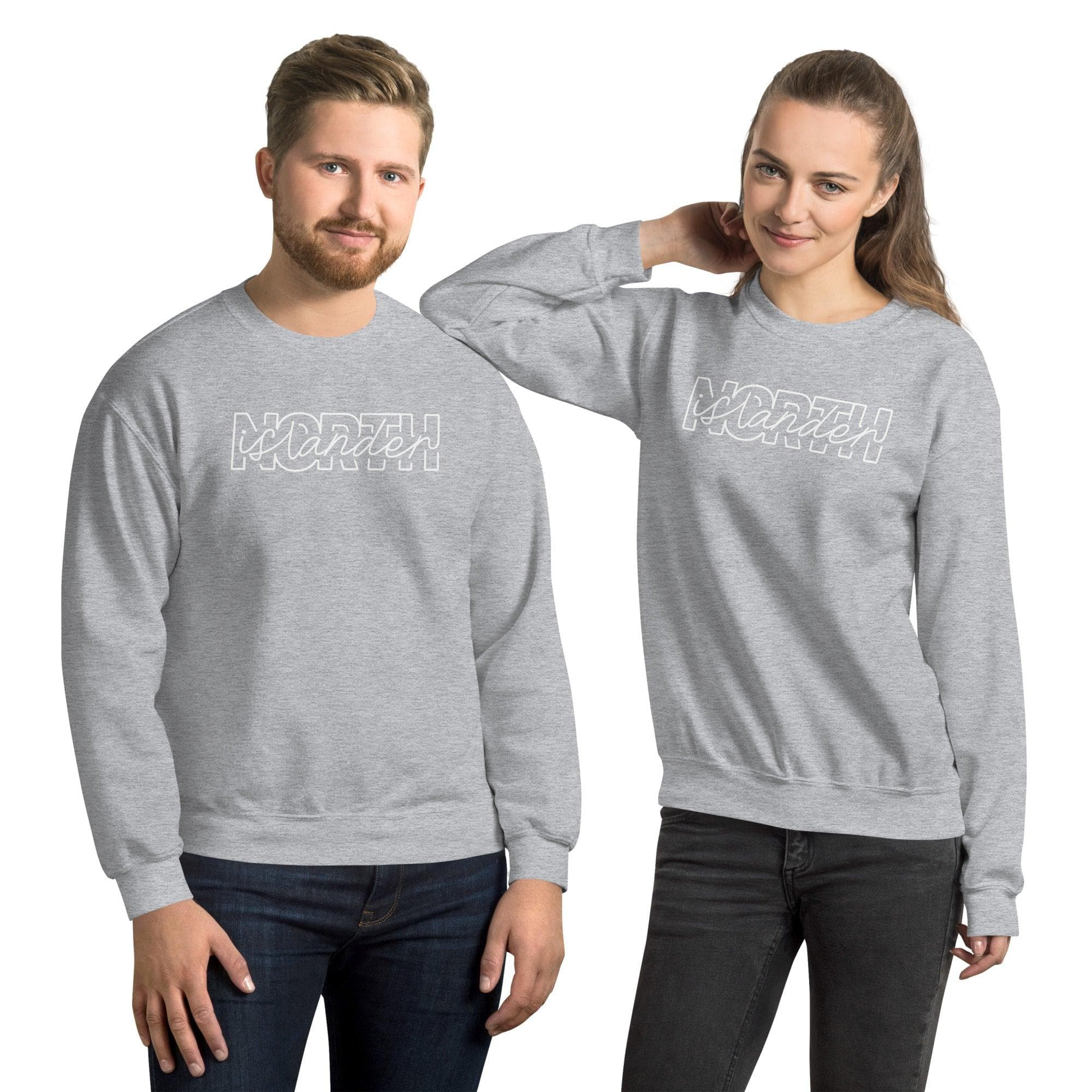 Design of NORTH ISLANDER - Unisex Sweatshirt , the colour is Sport Grey