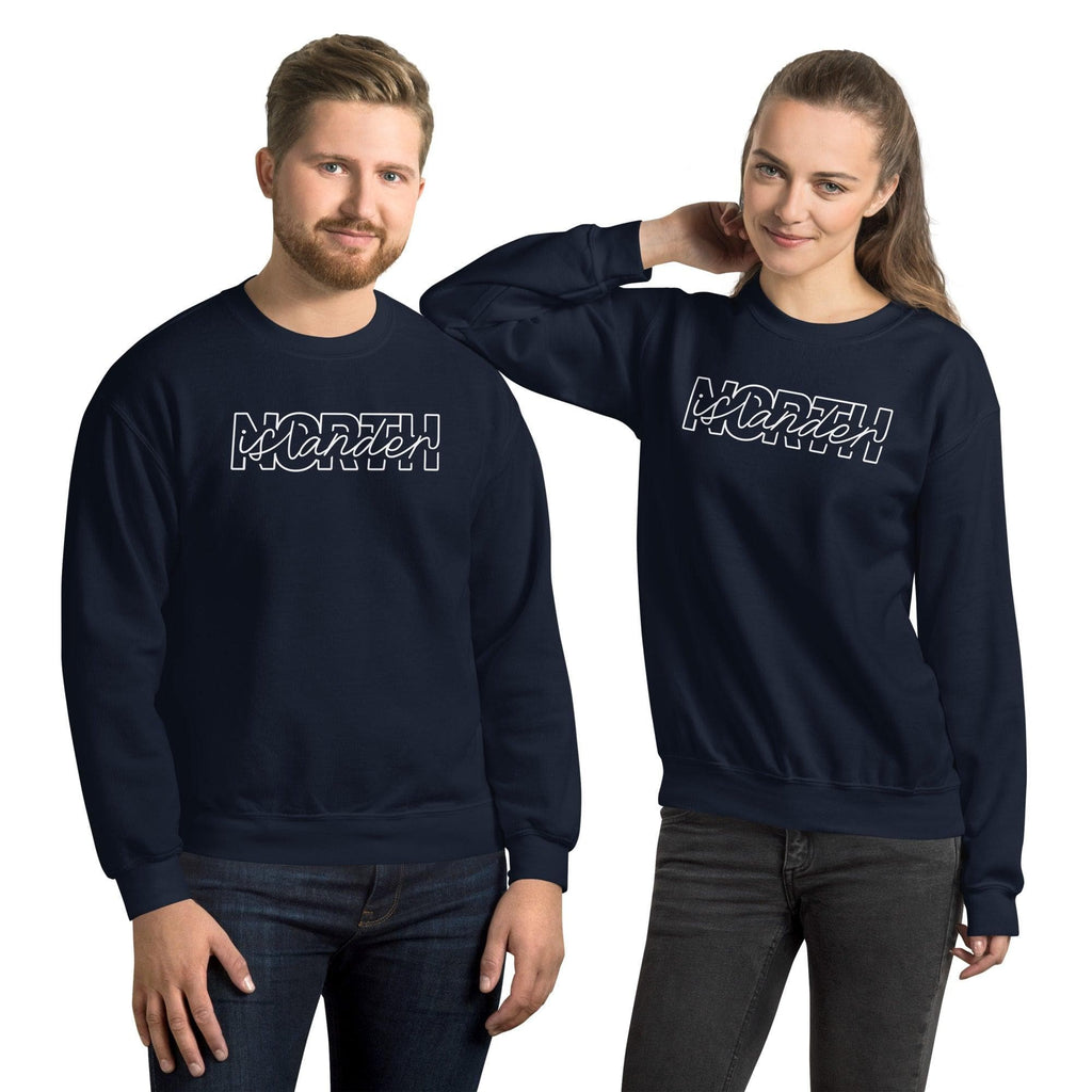 Design of NORTH ISLANDER - Unisex Sweatshirt , the colour is Navy