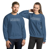 Design of NORTH ISLANDER - Unisex Sweatshirt , the colour is Indigo Blue