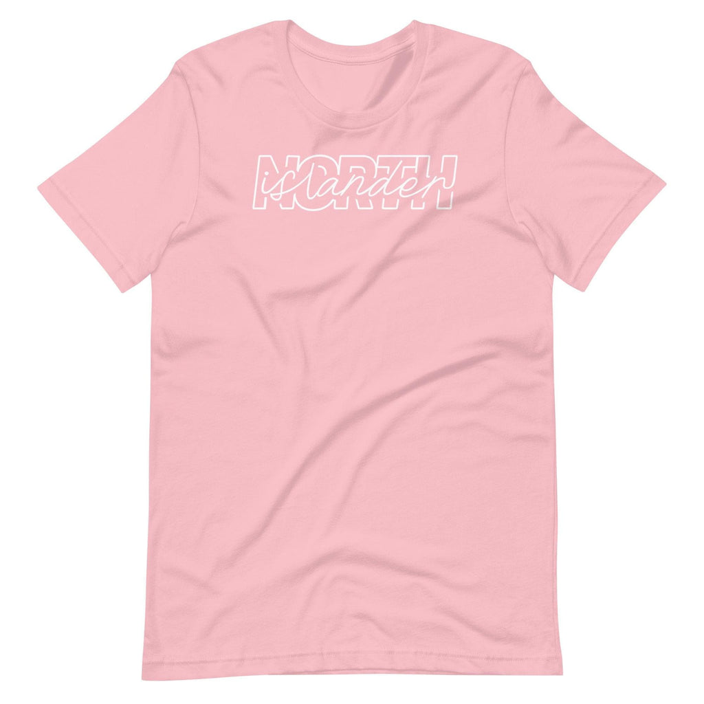 Design of North Islander - Unisex T-shirt , the colour is Pink