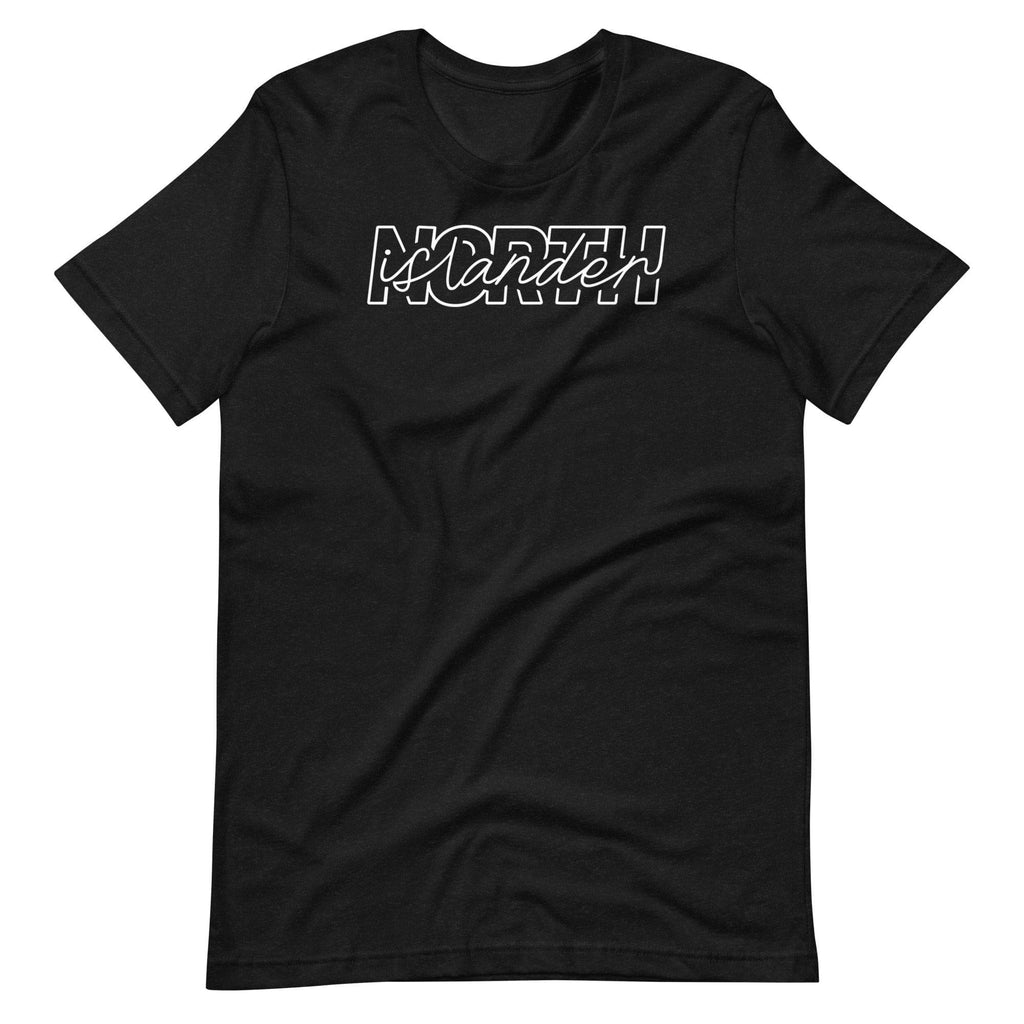 Design of North Islander - Unisex T-shirt , the colour is Black Heather