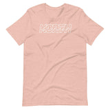 Design of North Islander - Unisex T-shirt , the colour is Heather Prism Peach