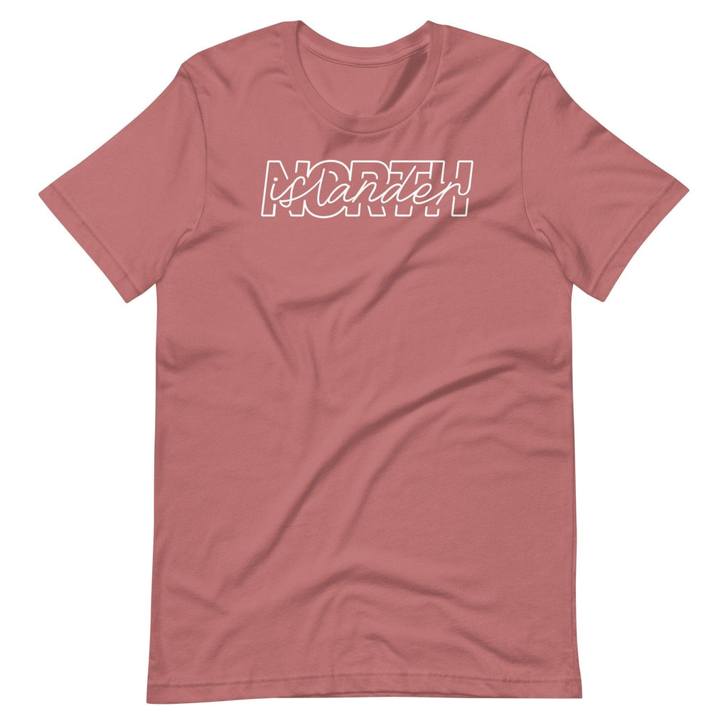 Design of North Islander - Unisex T-shirt , the colour is Mauve
