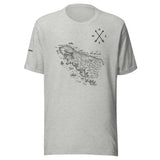 Design of North Vancouver Island Map - Unisex t-shirt , the colour is