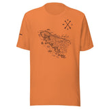 Design of North Vancouver Island Map - Unisex t-shirt , the colour is