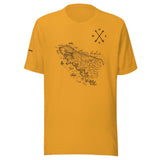 Design of North Vancouver Island Map - Unisex t-shirt , the colour is