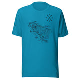 Design of North Vancouver Island Map - Unisex t-shirt , the colour is
