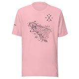 Design of North Vancouver Island Map - Unisex t-shirt , the colour is