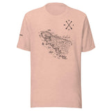 Design of North Vancouver Island Map - Unisex t-shirt , the colour is