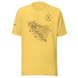Design of North Vancouver Island Map - Unisex t-shirt , the colour is