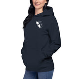 Design of Octopus Vancouver Island Kraken - on back - Unisex Hoodie , the colour is
