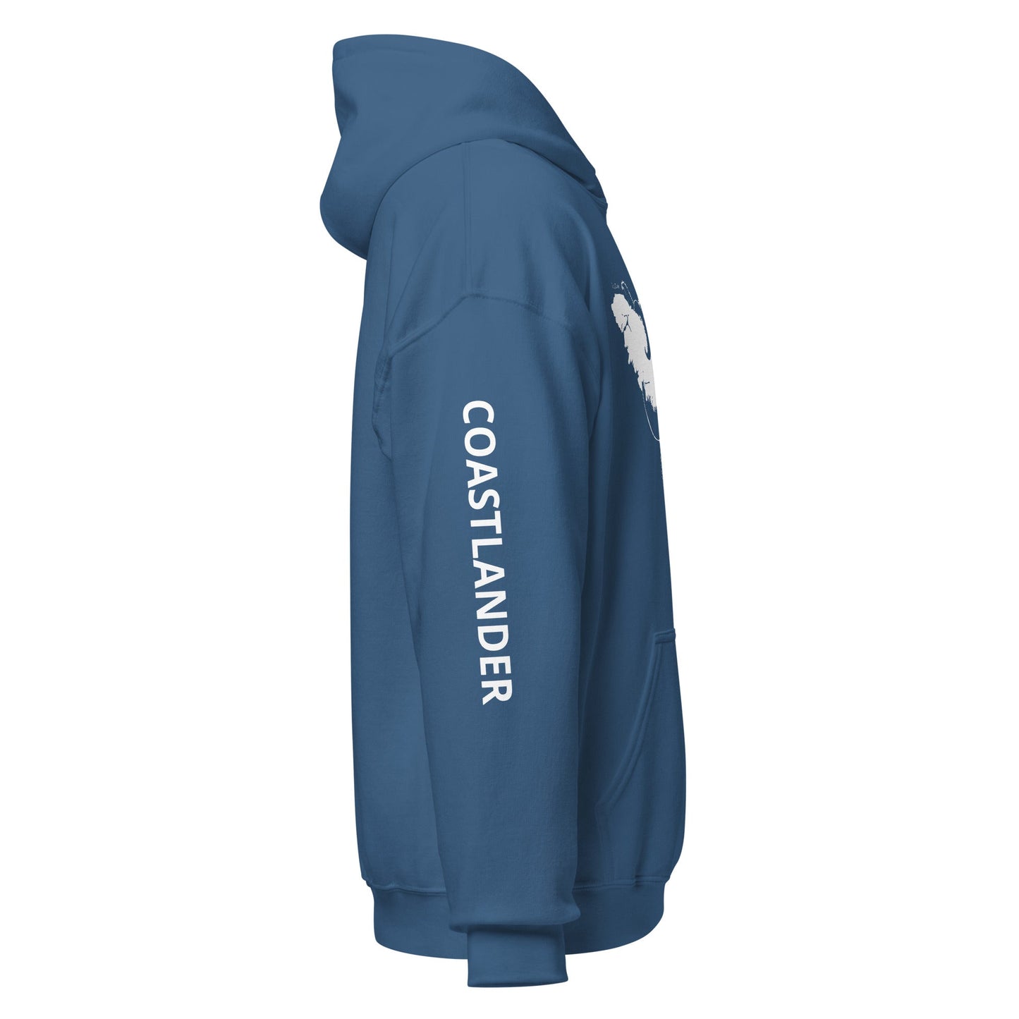 Design of Octopus Wrapped Around Vancouver Island - Gildan Unisex Hoodie , the colour is