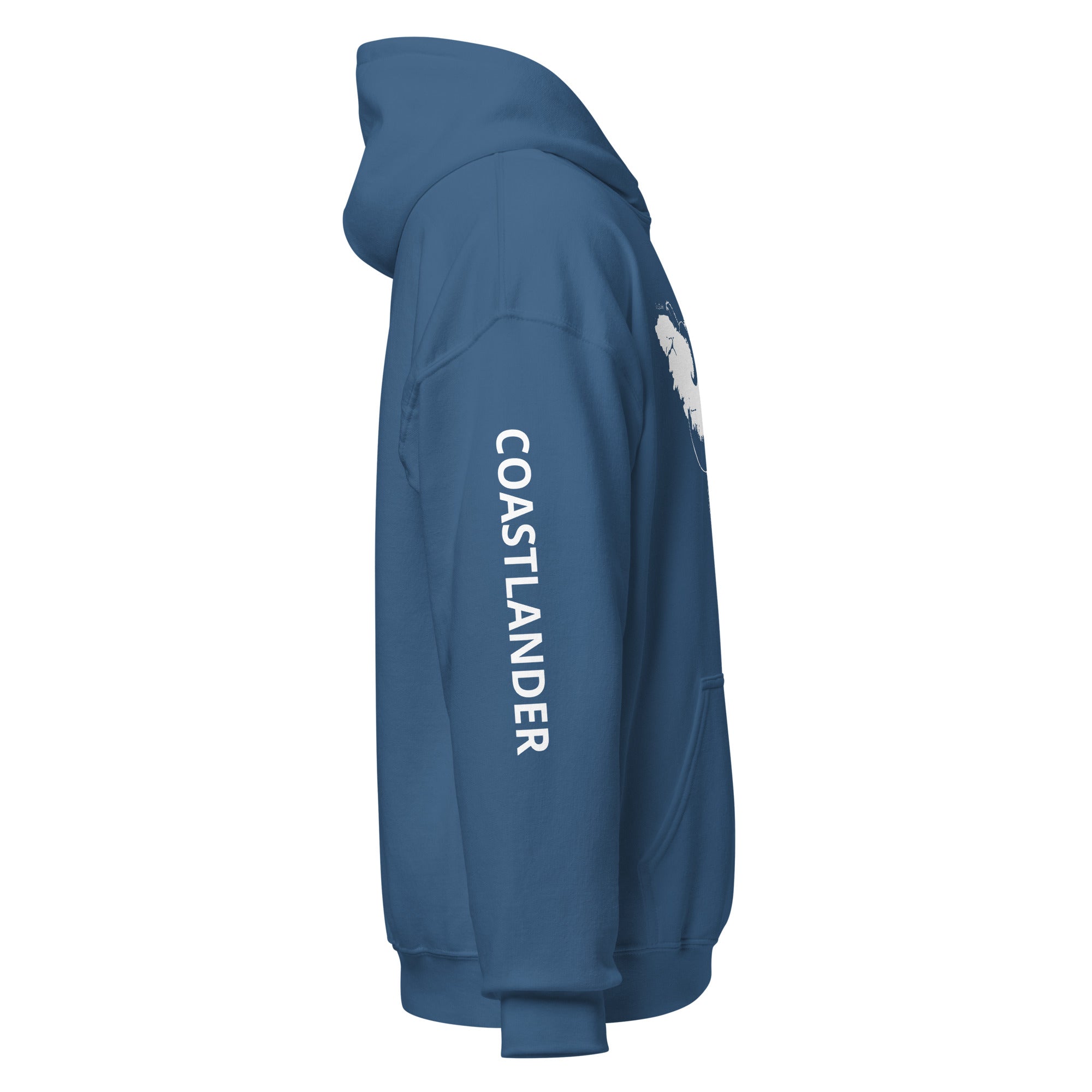 Design of Octopus Wrapped Around Vancouver Island - Gildan Unisex Hoodie , the colour is