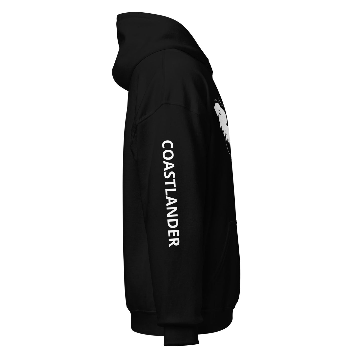 Design of Octopus Wrapped Around Vancouver Island - Gildan Unisex Hoodie , the colour is