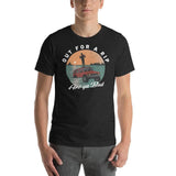 Design of Out For a Rip Are Ya Bud - Unisex t-shirt , the colour is Black Heather