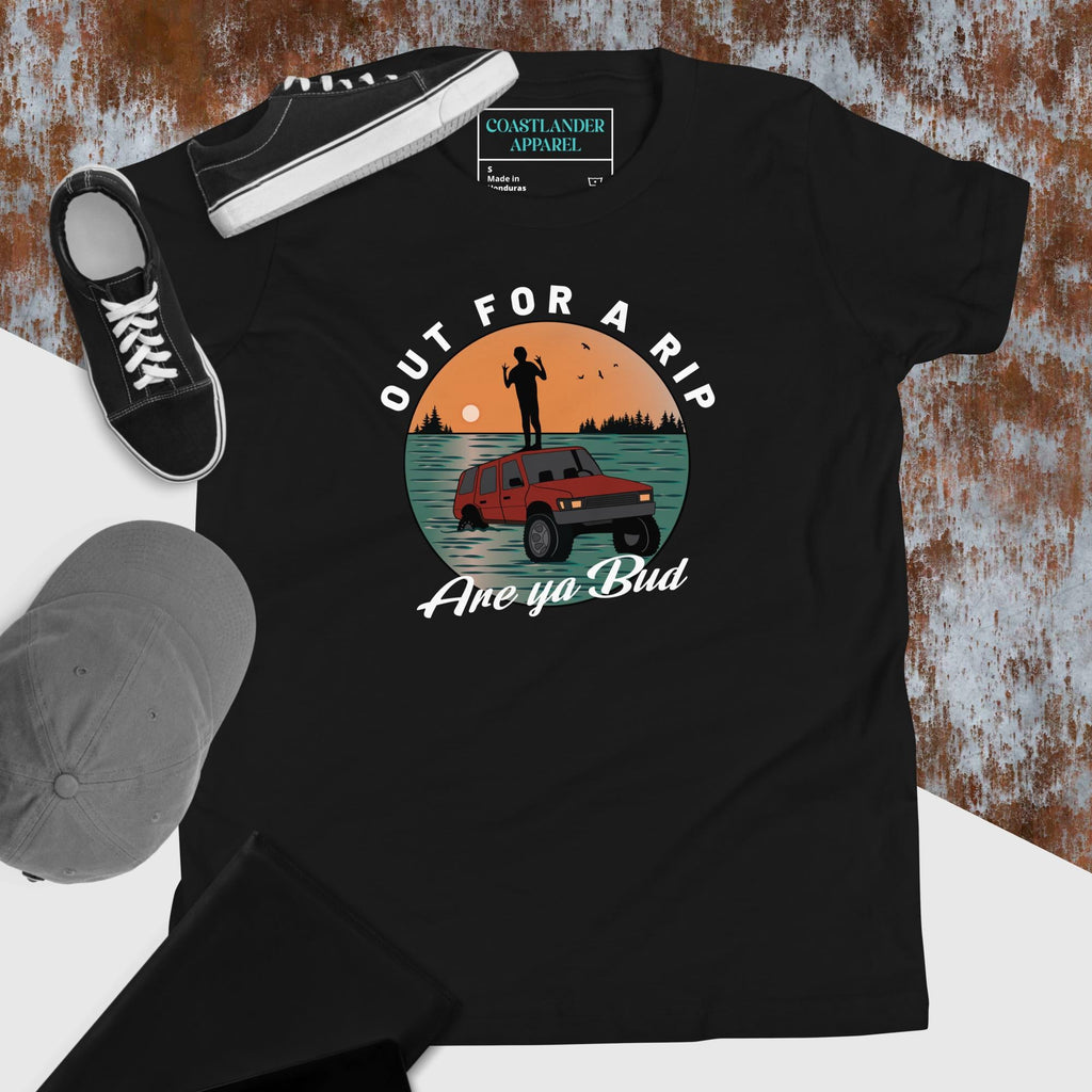 Design of Out For a Rip - Kids - Youth Short Sleeve T-Shirt , the colour is