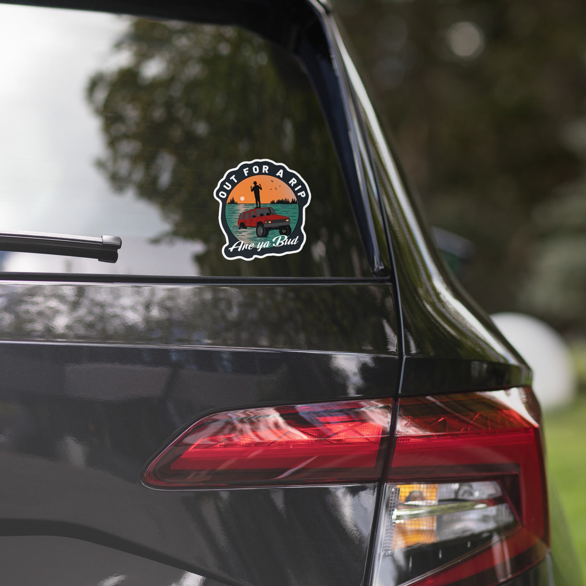 Design of Out For A Rip - Sticker , the colour is 5.5″×5.5″