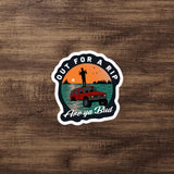 Design of Out For A Rip - Sticker , the colour is