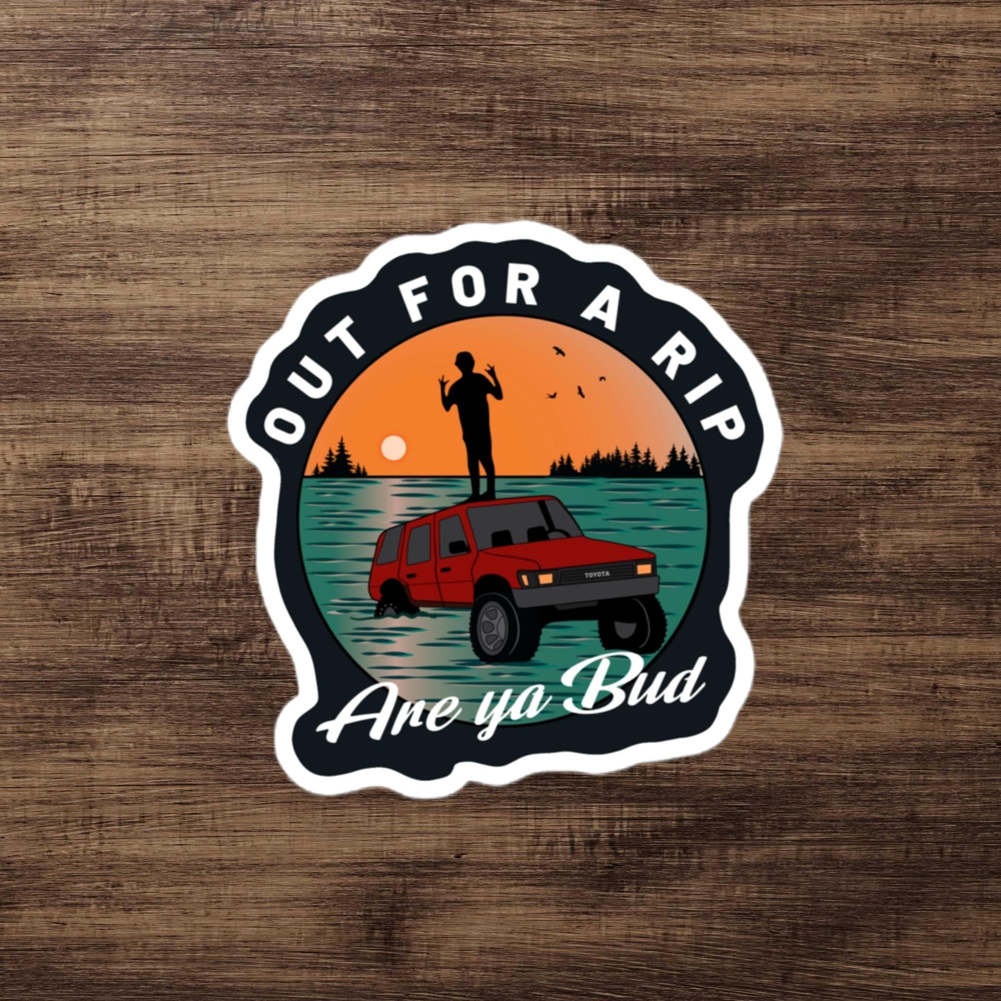 Design of Out For A Rip - Sticker , the colour is
