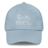 Design of Port McNaill - Dad hat , the colour is Light Blue