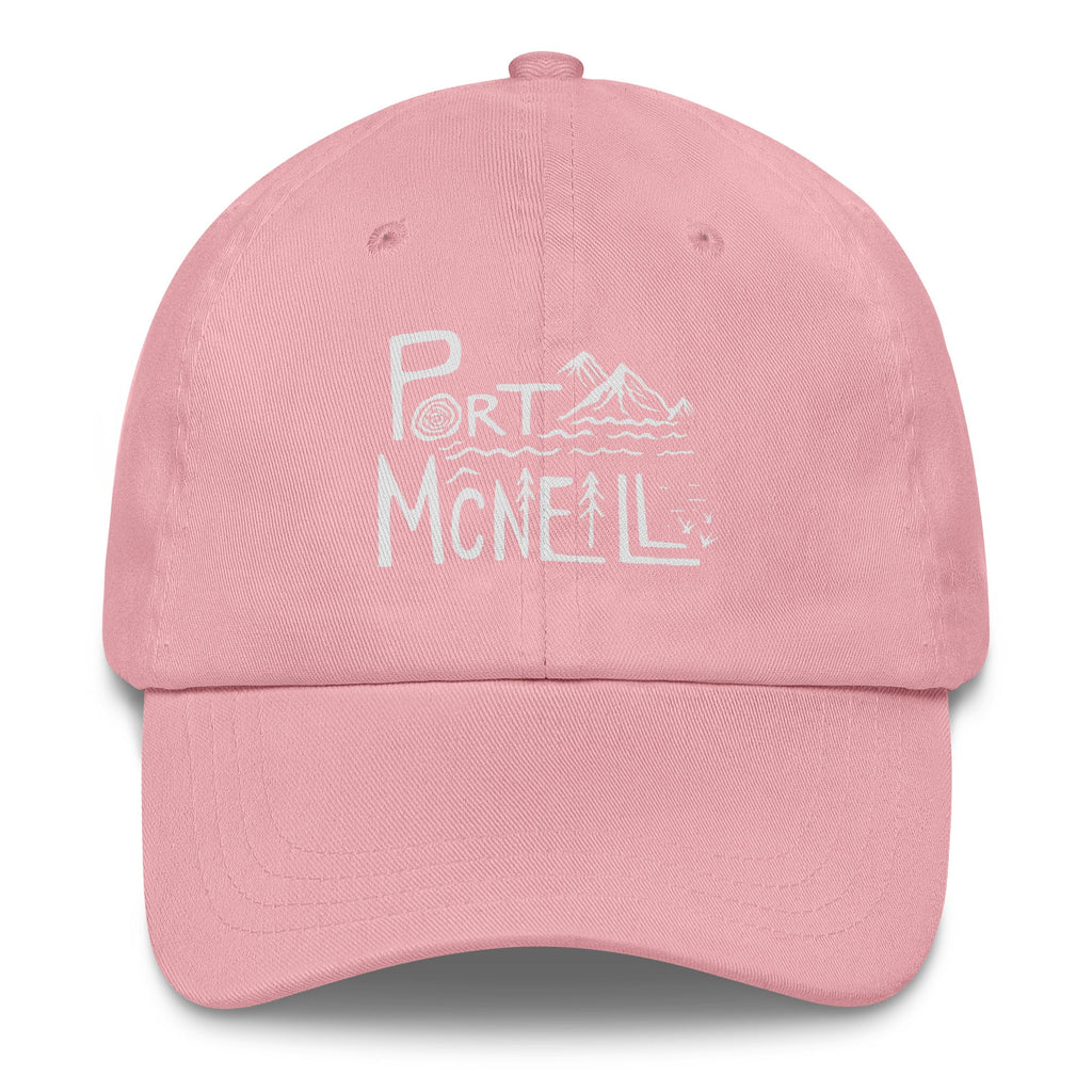Design of Port McNaill - Dad hat , the colour is Pink