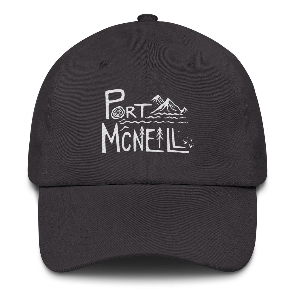 Design of Port McNaill - Dad hat , the colour is Dark Grey