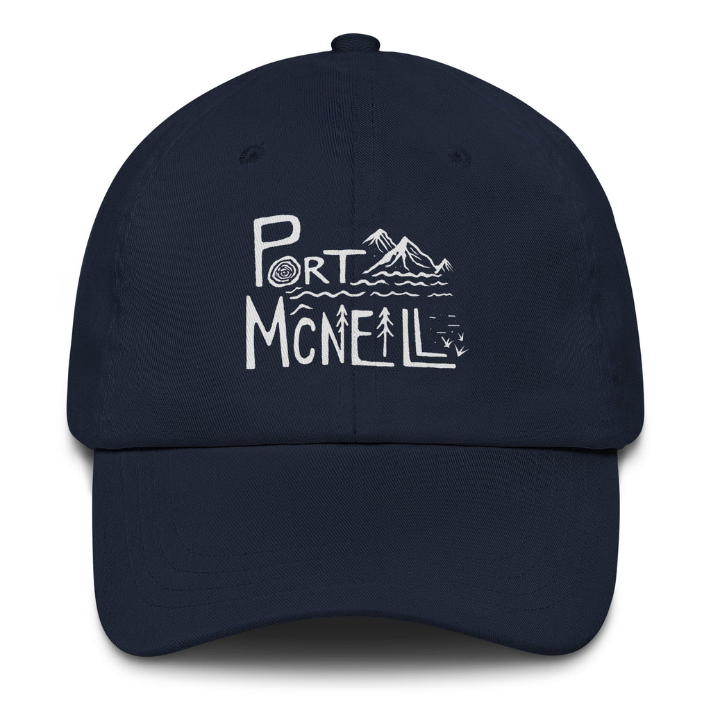 Design of Port McNaill - Dad hat , the colour is Navy